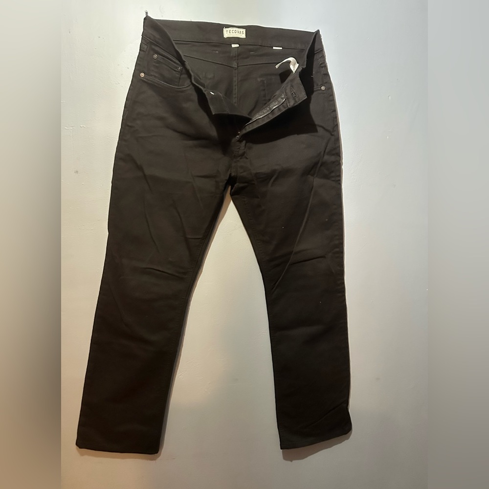 Tecovas Straight Fit Black Denim Jeans. Size 34/30.